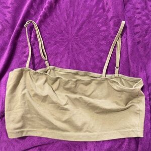 cider green crop top/bandeau